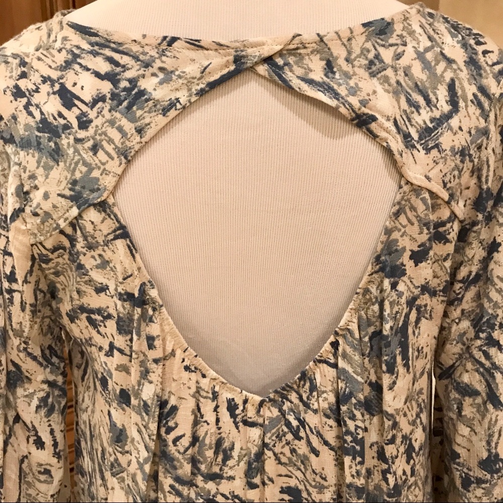 Boho Flowy Dress Keyhole Back, NWOT size M - Picture 5 of 8